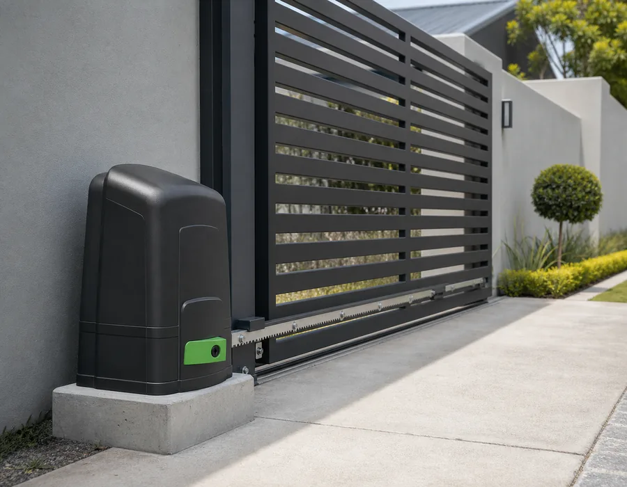 Sliding gate motor installed at a residential property in Gauteng